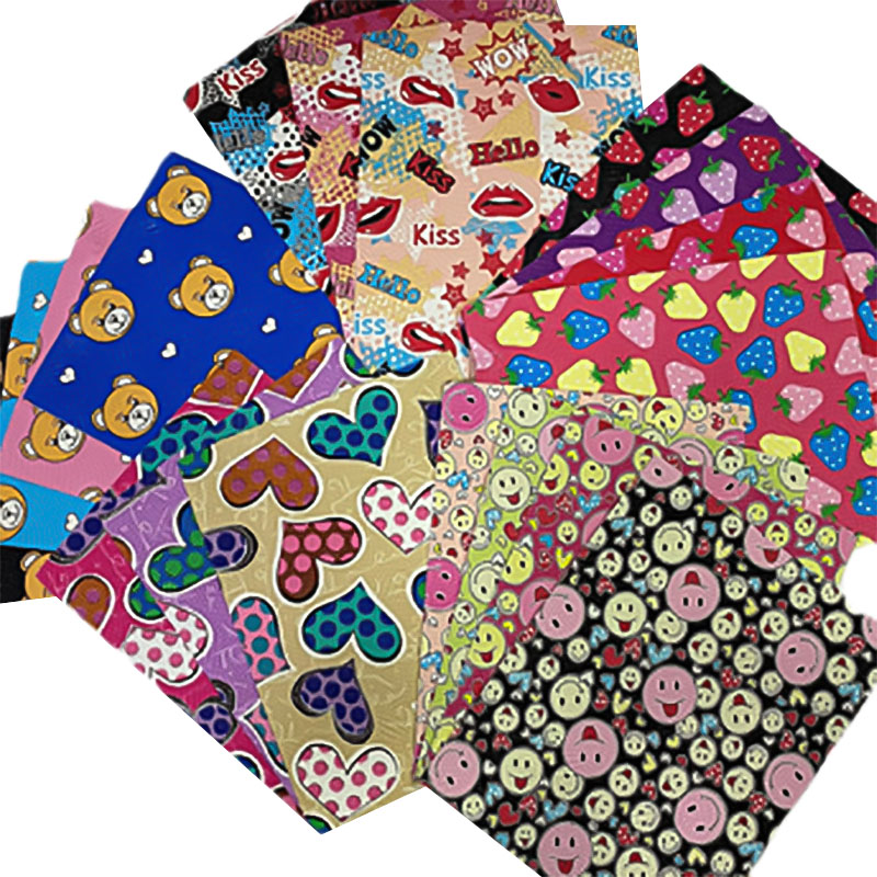 Šarena tiskana umjetna koža za torbu